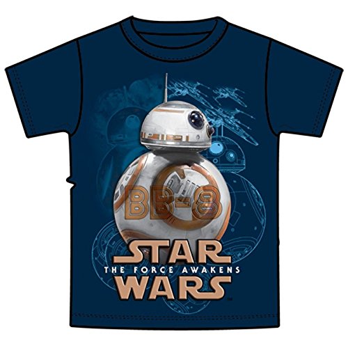 Star Wars BB-8 Droid Tee Boys Youth T Shirt Navy