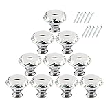 10個入りの40mm取っ手,YIFAN　ハンドル　キャビネットノブ　クリスタルガラスダイヤモンド形状　食器棚の引き出し　プル- タイプ2透明