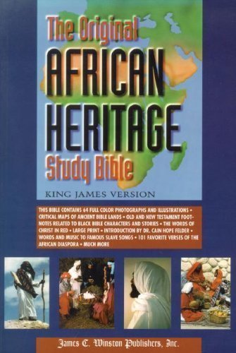 Original African Heritage Study Bible-KJV-Large Print 1st (first) Edition Original African Heritage Study Bible-KJV-Large Print 1st (first) Edition
