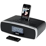 iHome iP90BZ Dual-Alarm Clock Radio with AM/FM Presets and Dock for iPod and iPhone (Black)