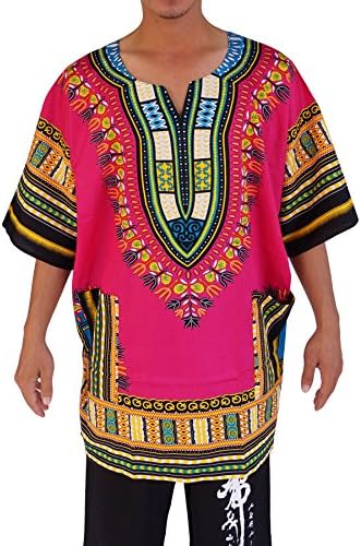 AromD Unisex African Dashiki Mexican Poncho Hippie Tribal Ethic Boho