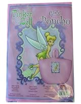 Girls Poncho By Disney -Tinkerbell Rain Poncho