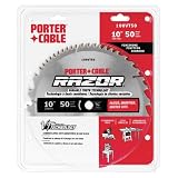 Porter Cable 100VT50 Razor 10-Inch 50 Tooth ATB Finishing Saw Blade with 5/8-Inch Arbor