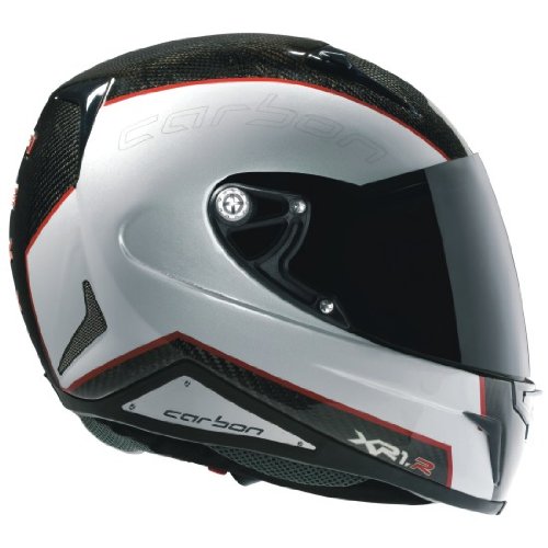 Nexx XR1R Full Face Helmet (Carbon White Red, X-Large)
