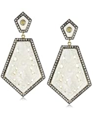 Fine Jewelry by Kevia "Byzantium" Carved Mother-Of-Pearl Earrings
