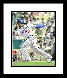 Manny Ramirez Los Angeles Dodgers MLB Framed 8x10 Photograph Swinging Home Jersey