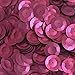 20mm Cup Round Sequins Burgundy Wine Red Matte Silk Frost. Made in USA