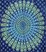 Cotton Sanganeer Peacock Print Tapestry