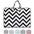 Mosiso - Chevron Black Canvas Fabric 15 Inch MacBook Pro Briefcase Carry Case, Chevron Black