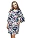 Skyfitting Women's Floral Cotton Kimono Robe, Short Length Bridesmaid Robes