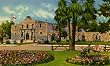 Alamo and Gardens, San Antonio, Texas - Fine-Art Gicl&eacute;e Photographic Print - 8"x10" Enlargement from a Classic Vintage Postcard