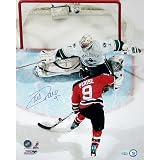 Steiner Sports NHL New Jersey Devils Zach Parise Overhead Shot vs. Vancouver Vertical 16x20 Photograph