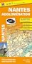 Plan de la ville de Nantes et de son agglom�ration (inclus : Foug�res, Vitr�, Redon) - Echelle : 1/14 000, avec index - Localisation des stations Bicloo