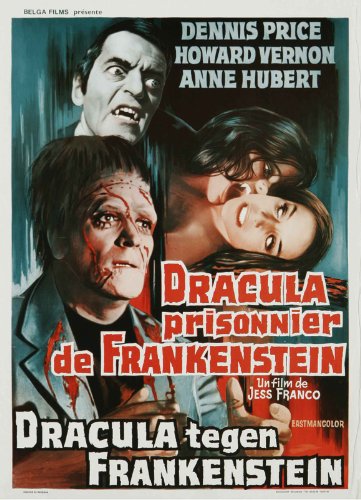 Dracula Prisoner of Frankenstein/Werewolf's Shadow Poster Movie Belgian 11x17 Howard Vernon