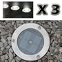 Lot de 3 - Spot Solaire LED Encastrable au Sol. Eclairage All�e, Piscine