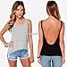 Deep Sexy Backless Nightclub Party Vest Club Tank Party Tops Blouse