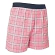 FALSE FLY - Pink and Black Tartan Plaid Check Cotton Flannel Plaid check boxers boxer shorts exposed waist false fly