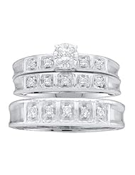 0.25CT DIAMOND ROUND TRIO SET