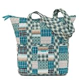 Aqua Patch Get Away Quilted Tote