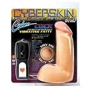 Cyberskin Cyber Penis With Balls, Vibrating Fatty, Natural