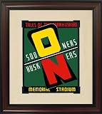 Nebraska Cornhuskers vs Oklahoma Sooners Vintage Program Art (Framed) - 1939