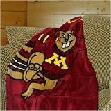 Minnesota Golden Gophers Stripes Series Royal Plush Blanket Throw