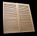 Oak Louvered Cafe Doors (Prefit for 30" Finished Opening) Saloon Western Style Swinging Wood Bar Door