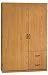 Sauder Beginnings Wardrobe Storage Cabinet in Oregon Oak