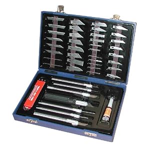 KR Tools 19100 Pro Series 52-Piece Modeling Knife Set by