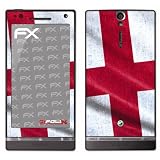 atFoliX Fu�ball 2012 England Flagge Designfolie f�r Sony Xperia Svon "Displayschutz@FoliX"