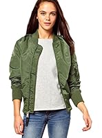 Yiyou Women's Classic Short Padded Bomber Jacket Coat Quilted Jacket