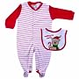 Luvable Friends Christmas Sleep N Play and Bib, Waiting For Santa, 0-3 Months