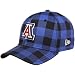 NCAA New Era Arizona Wildcats Navy Blue-Black Plaid B-Lo 39THIRTY ...