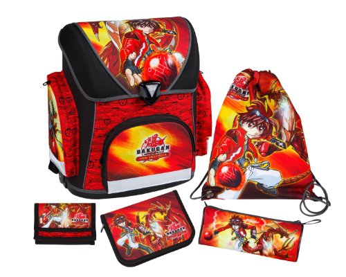 Undercover BG11825 - Schulranzenset Bakugan 5- teilig, Sch&uuml;leretui gef&uuml;llt, Schlamper, Gel Preisvergleich