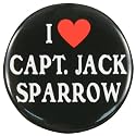 Pirates Of The Caribbean - I Heart Cpt Jack Button