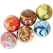 Cavallini Italian Hand Crafted Ceramic Marbles - Each one is different