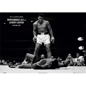 Muhammad Ali vs. Sonny Liston Sports Poster Print, 36x24