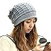 Women's Pearl Decoration Knitted Woolen One Ball Mesh Cover Up Hat (A1)