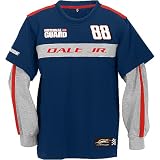 Chase Authentics Dale Earnhardt, Jr. National Guard Long Sleeve Faux Layered Pit Crew Youth (8-20)
