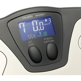 Health o Meter BFM588DQ-81 Body Fat and Hydration Percentage Fitness Scale, Champagne, (Weighs up to 375lbs)