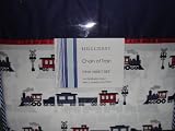 Hillcrest Fine Linens Chain of Trains Sheet Set Twin Size White