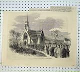 1855 MARYLEBONE BURIAL GROUND FINCHLEY CHURCH FUNERAL