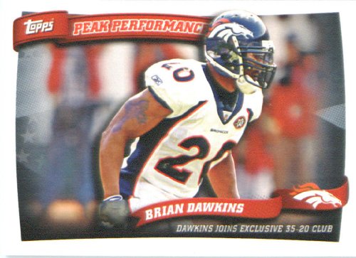 2010 Topps Peak Performance Football Card #PP44 Brian Dawkins Denver Broncos