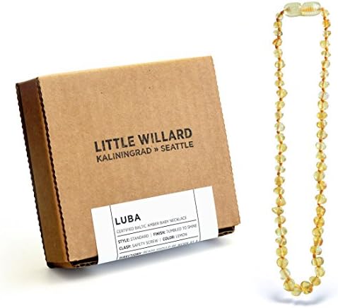 Lab Tested Amber Teething Necklace by Little Willard (Lemon)