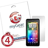 myGear Products CLEAR LifeGuard Screen Protectors for HTC EVO View 4G (4 Pa ....
