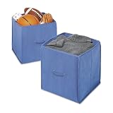 Whitmor Collapsible Cube, Blue 2-Pack