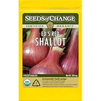 Seeds of Change S17324 Certified Organic Ed's Red Shallot, 100 Seed Count