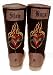 Womens Winter Fleece Warm Lined Snow Tattoo Boots Slow Burn Tan/Brown