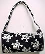 Cool Silver Skull & Crossbones Barrel Purse Handbag