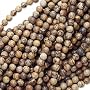 Desert Jasper 4mm Round Beads Yellow Brown/15 Inch Strand